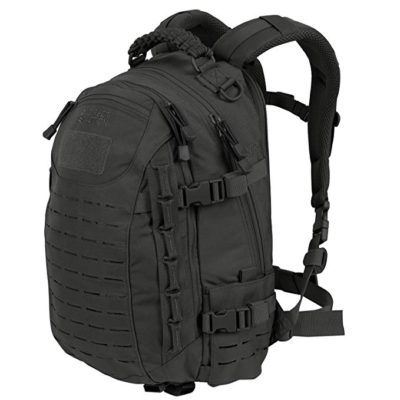 black backpack with lots of pockets