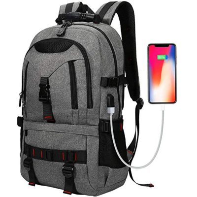 backpack with many pockets