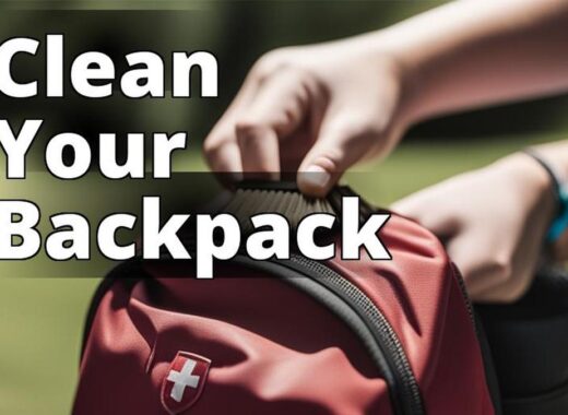 The featured image for this article should be a picture of a Swiss Gear backpack being gently scrubb