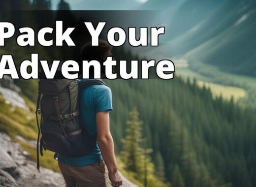 The featured image should contain a person wearing a backpack and hiking on a scenic trail with moun