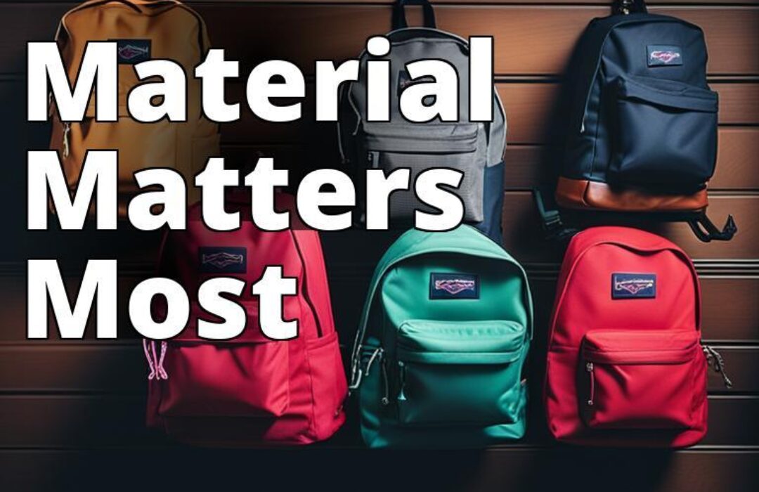 A Jansport backpack made of different materials such as polyester
