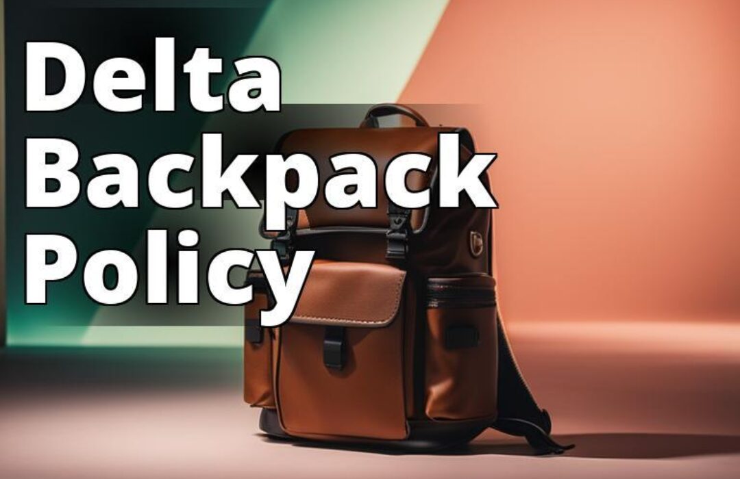 A backpack being used as a personal item on Delta.