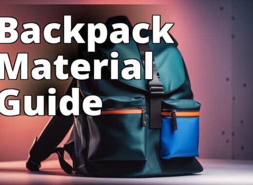 A backpack made of different materials such as nylon