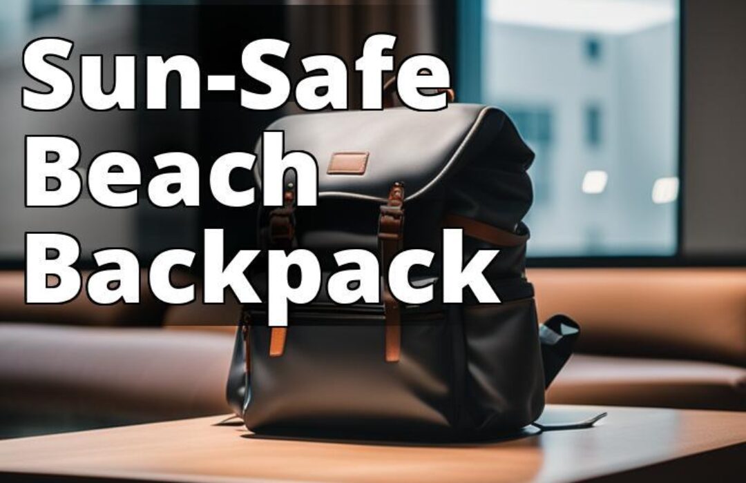 A backpack with UV protection that can protect both your skin and belongings from sun damage.