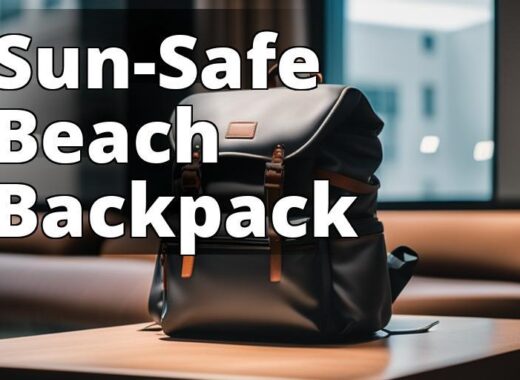 A backpack with UV protection that can protect both your skin and belongings from sun damage.