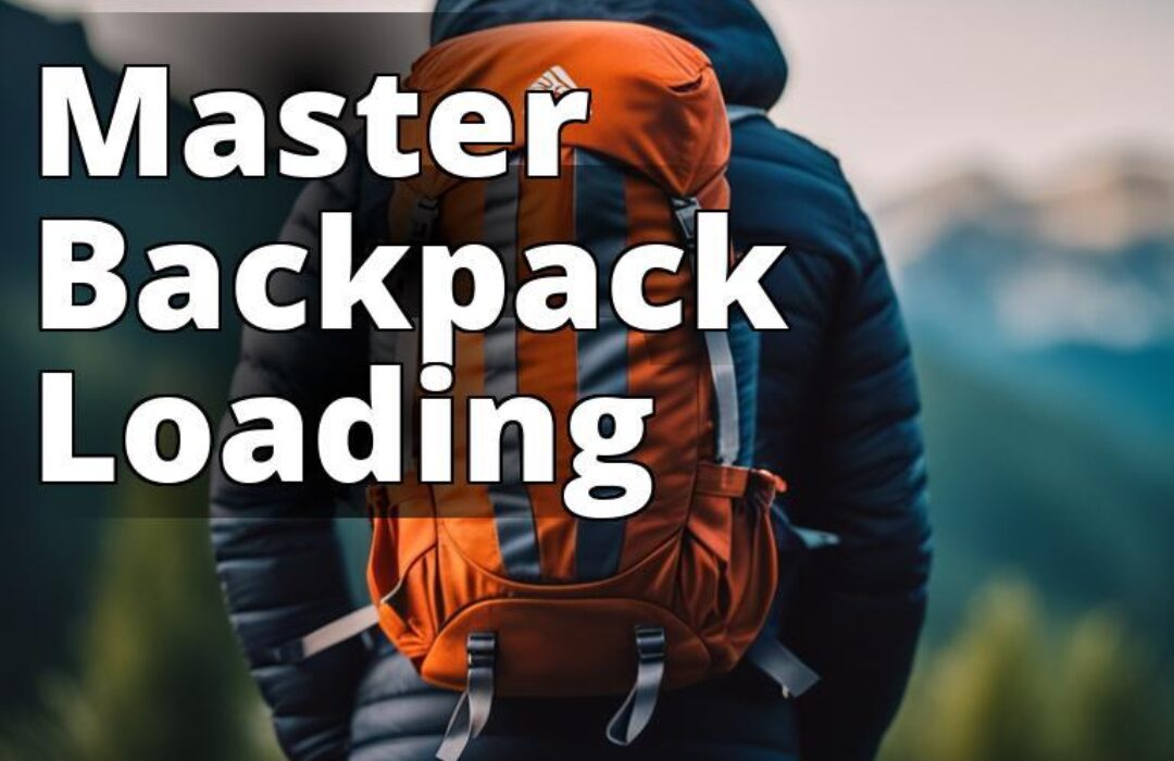 A backpack with proper weight distribution packed with outdoor gear.