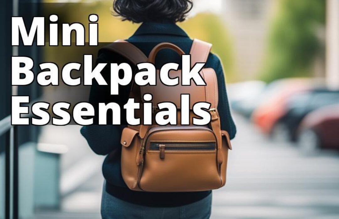 A featured image of a person wearing a fashionable outfit with a mini backpack would be ideal. The p