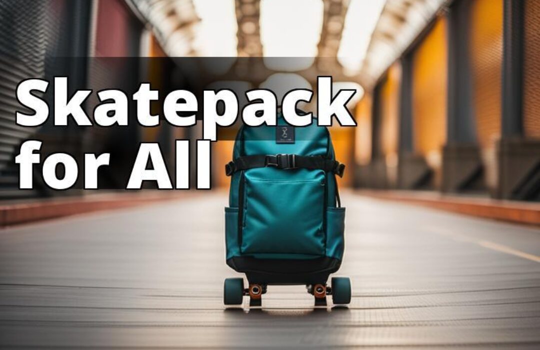 A stylish and trendy skateboard backpack with a durable and resilient construction that can be used