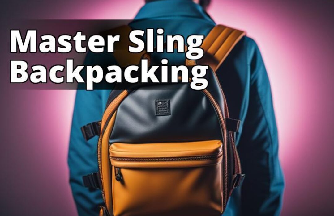 An image of a person wearing a sling backpack with proper straps adjustments and different compartme