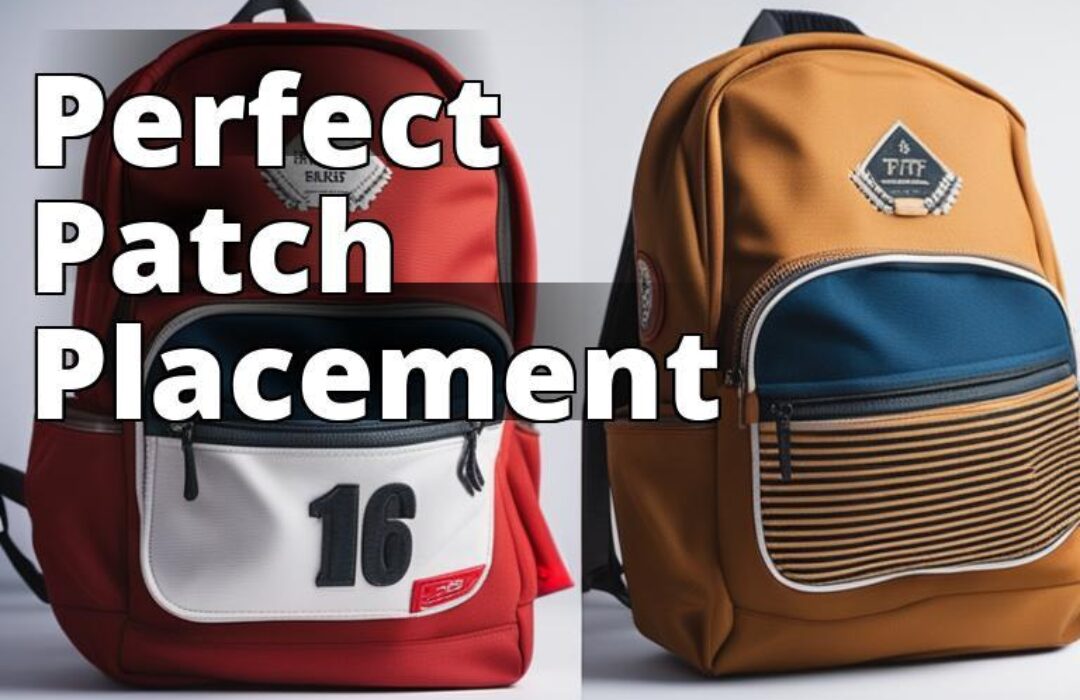 The featured image should be a close-up photo of a backpack with a patch already sewn on it. The pat