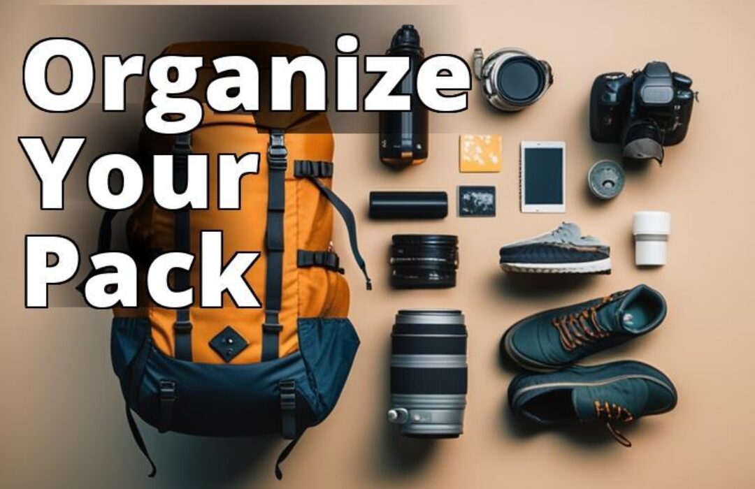The featured image should be of a well-packed backpack with various camping gear and items organized