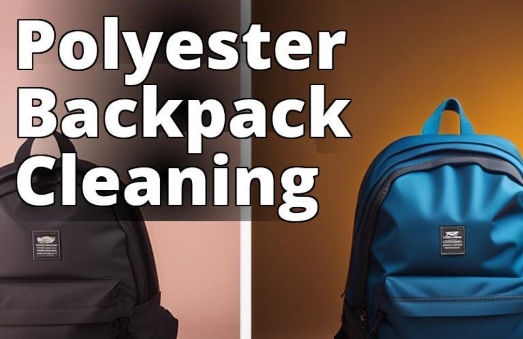 The featured image should contain a clean polyester backpack