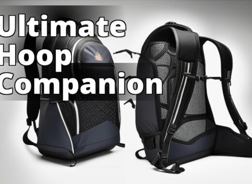 The featured image should contain a high-quality basketball backpack with multiple compartments and