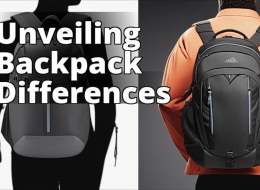 The featured image should contain a side-by-side comparison of a men's and a women's backpack. The i