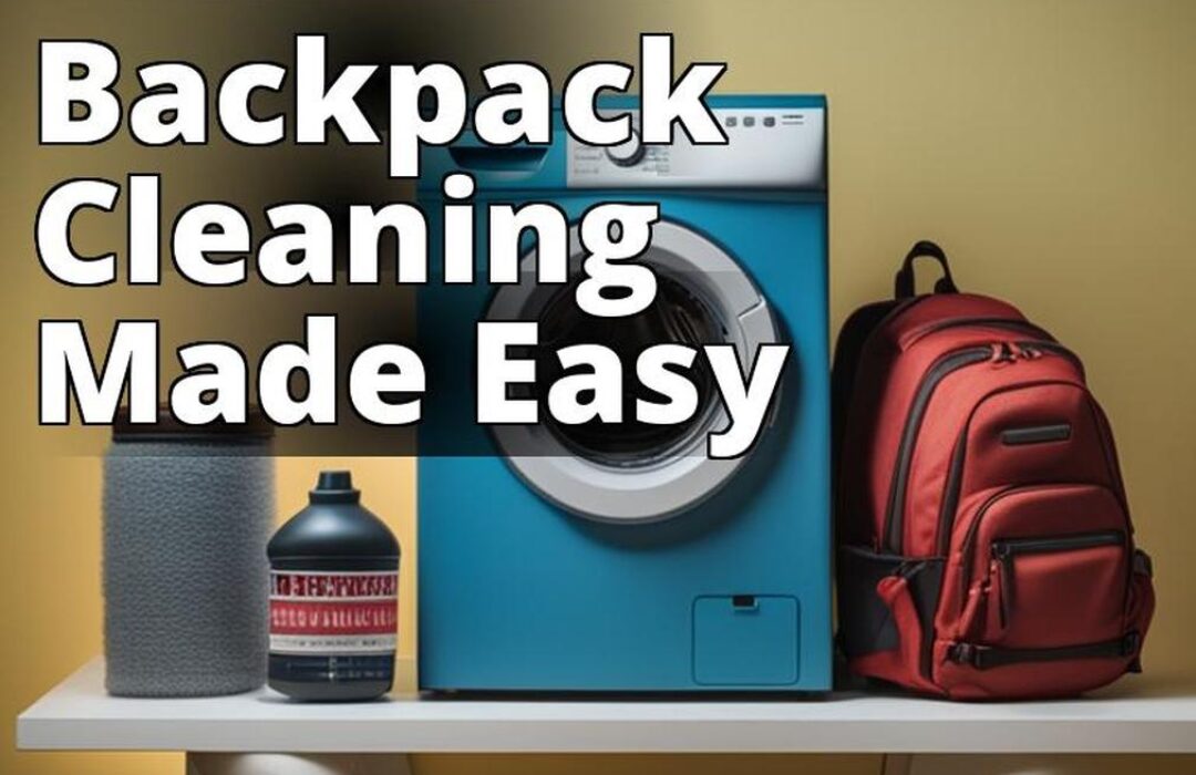 The featured image should show a backpack being loaded into a washing machine with a caption that re