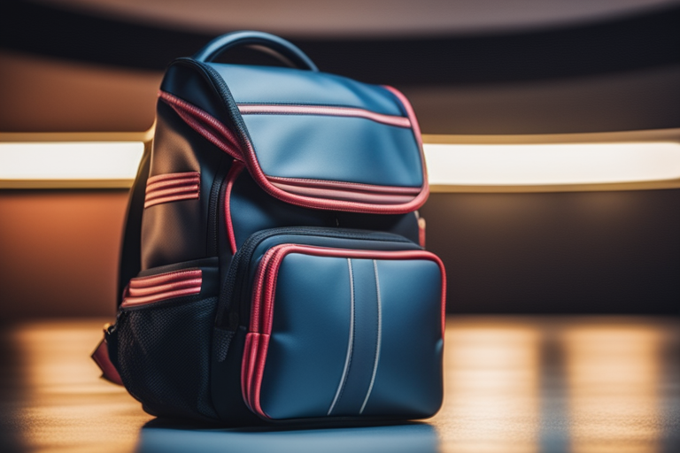 Image of a backpack with reflective strips